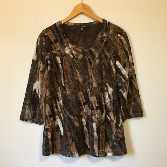 Vintage Conrad C Collection Retro Floral Lace + Mesh Top - Picture 1 of 16